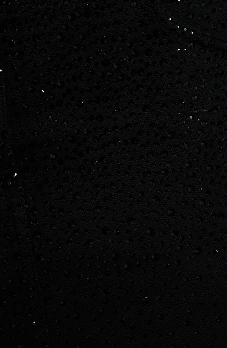 Golden Goose Crystal Embellished Denim Miniskirt, Alternate, color, 