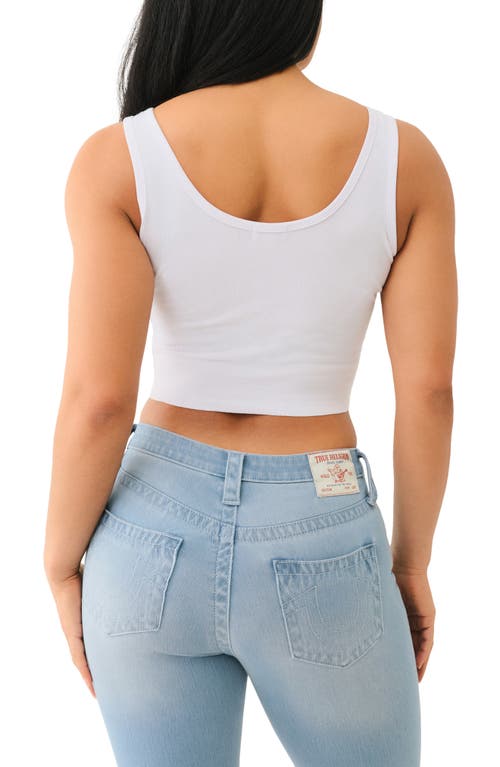 TRUE RELIGION TRUE RELIGION RHINESTONE CROP TANK