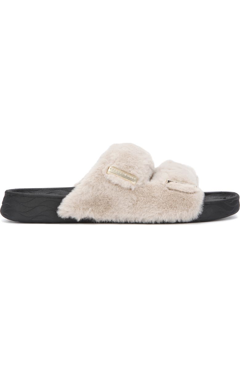 Kenneth Cole New York Nova Faux Fur Slide Sandal, Alternate, color,