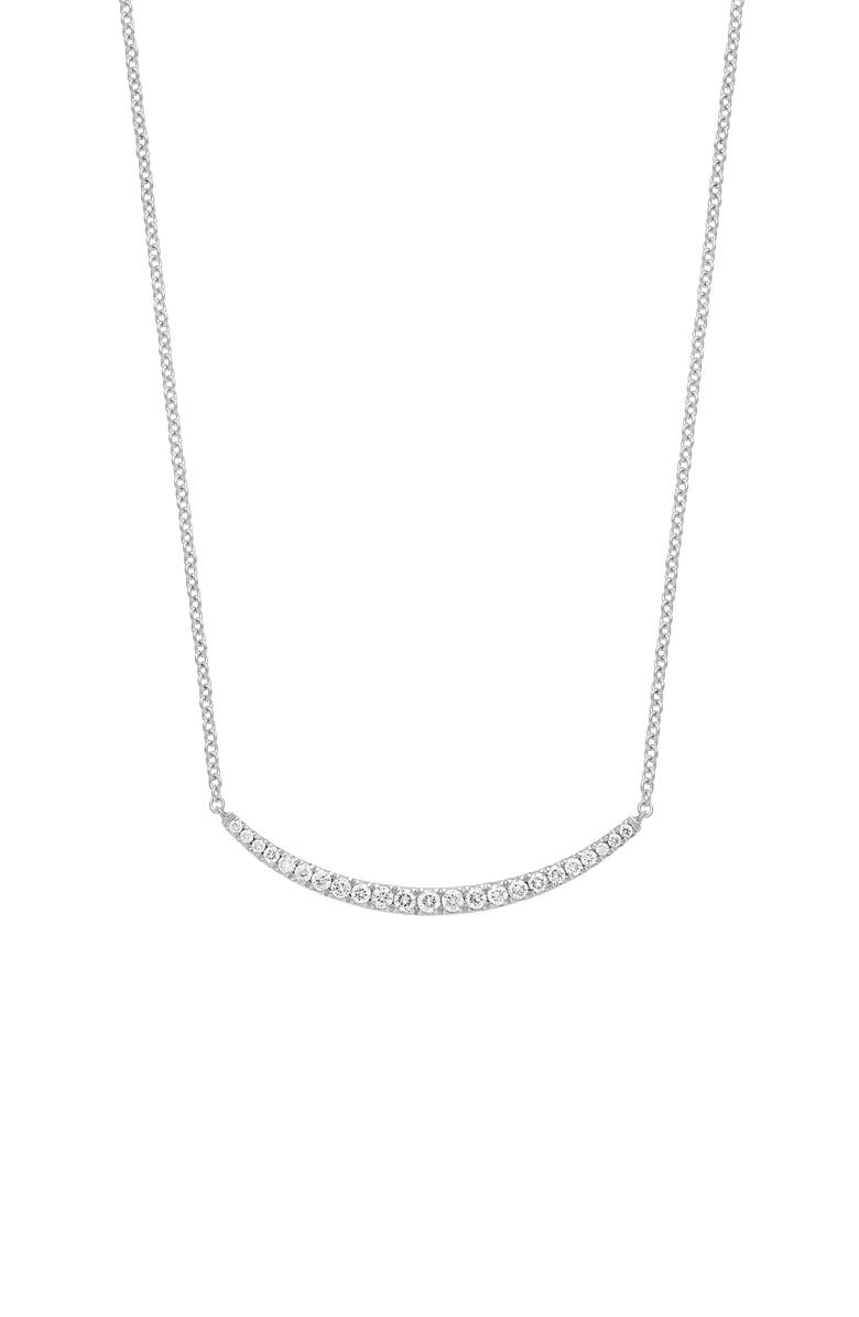 Bony Levy Curved Diamond Bar Pendant Necklace, Main, color, 