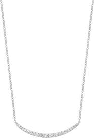 Bony Levy Curved Diamond Bar Pendant Necklace (Nordstrom Exclusive)