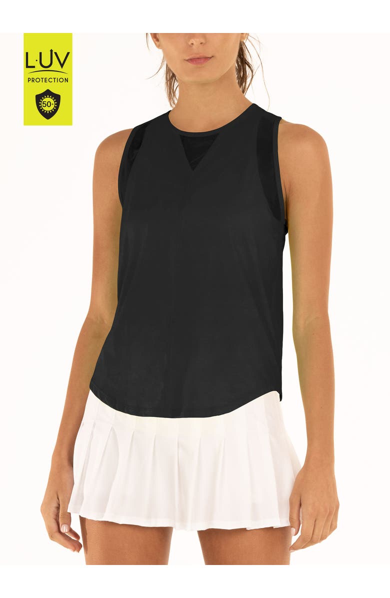 Lucky in Love Chill Out Tank, Main, color, Black