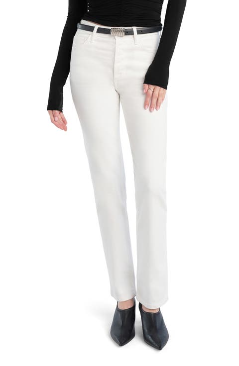 The Jen Straight Leg Jeans (Anchorage White)
