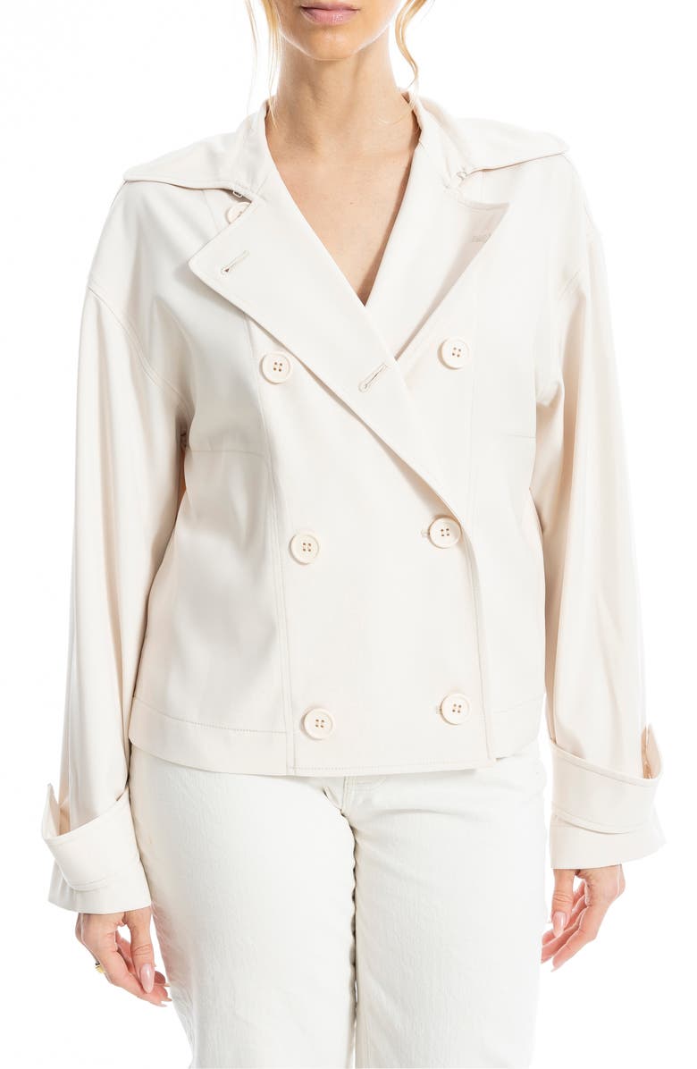MAX STUDIO Twill Double Breasted Jacket | Nordstromrack
