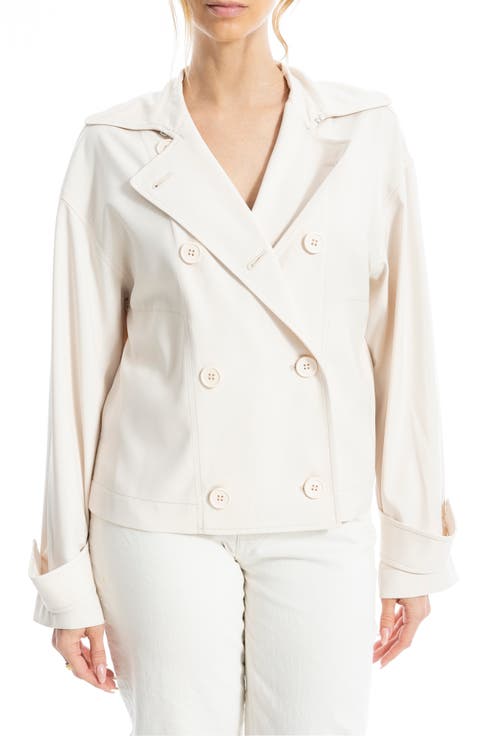 Twill Double Breasted Jacket