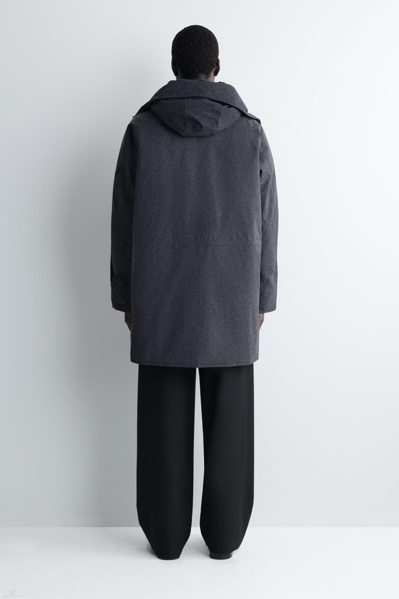 Technical Hooded Down Parka, Alternate, color, DARK GRAY