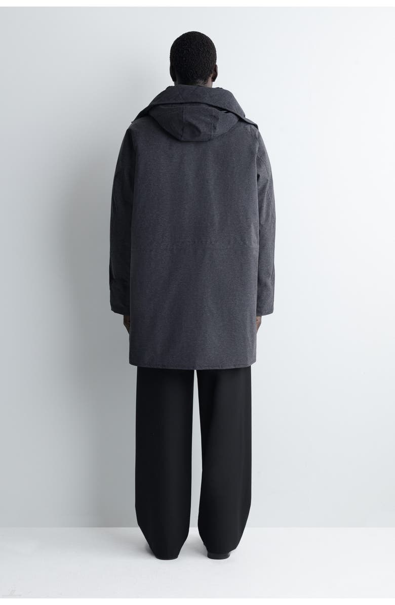 COS Technical Hooded Down Parka, Alternate, color, Dark Gray