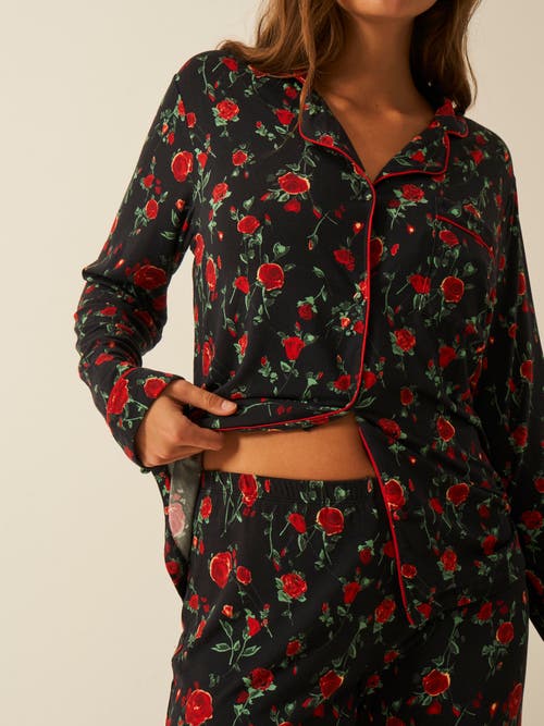 Stripe & Stare Long Pyjama Set In Multi