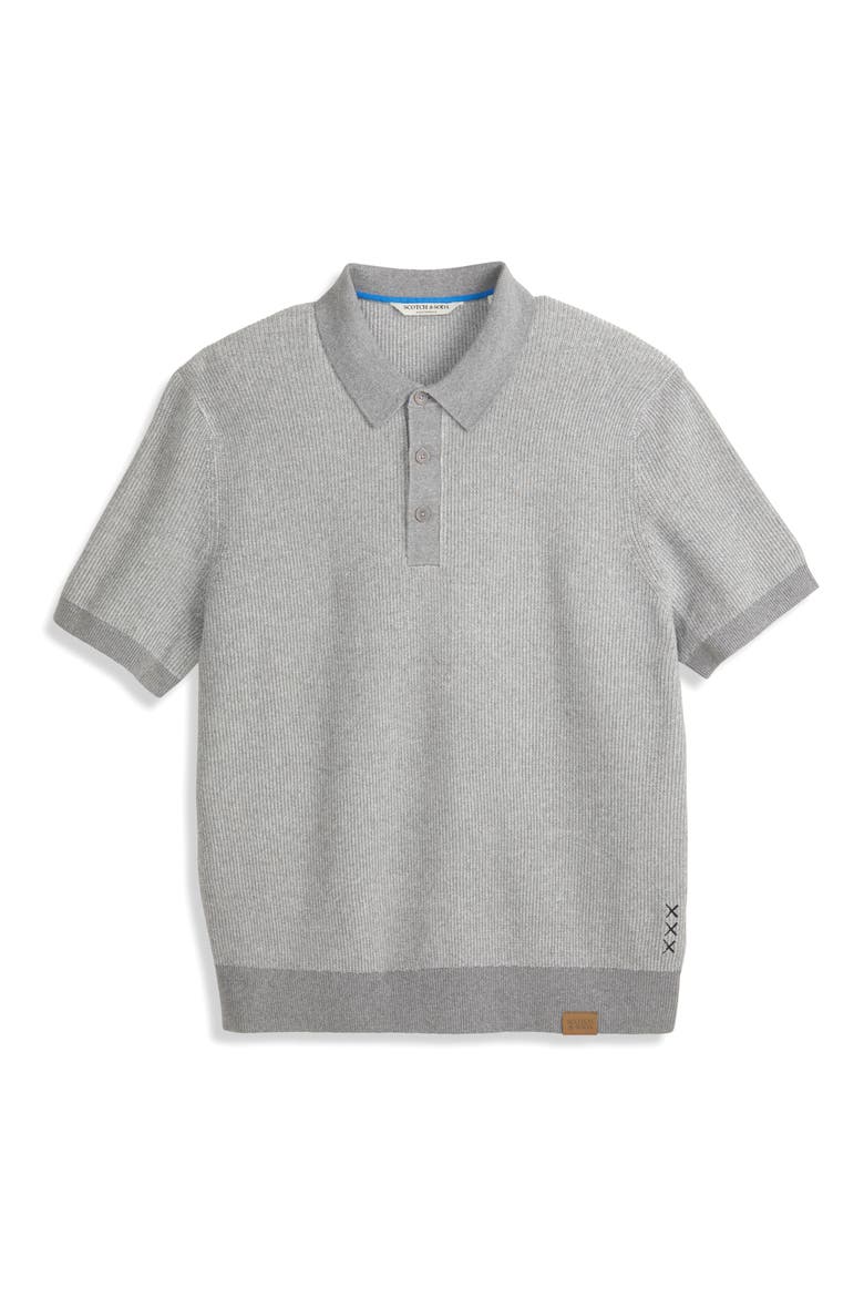 Recycled Cotton Blend Polo Sweater, Main, color, GULL