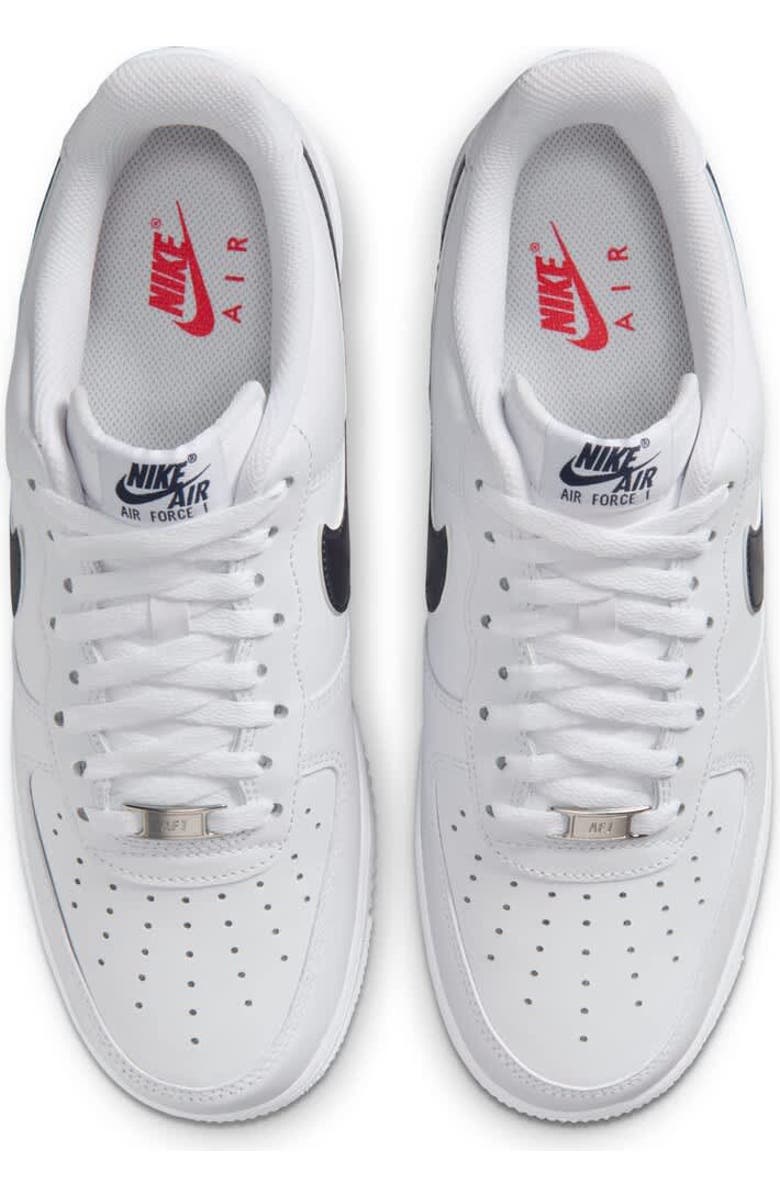 Nike Men's Nike White USMNT Air Force 1 '07 LV8 Shoes, Alternate, color, White