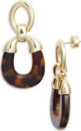 Nordstrom Capped Frontal Hoop Drop Earrings