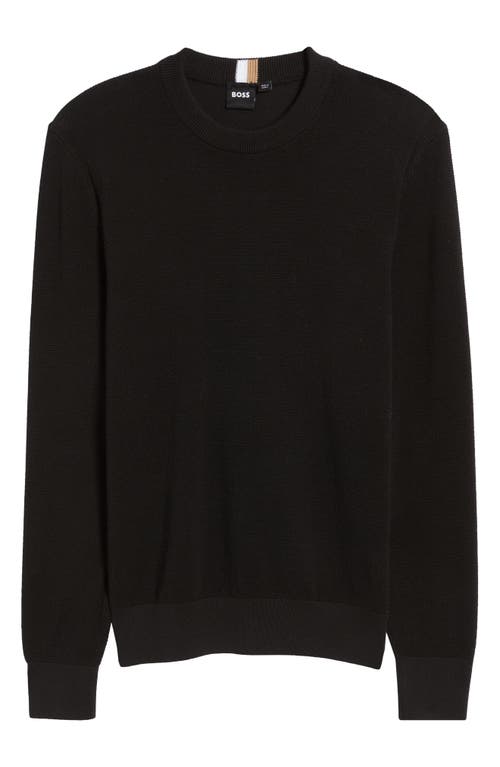 HUGO BOSS BOSS ECAIO SOLID CREWNECK SWEATER 