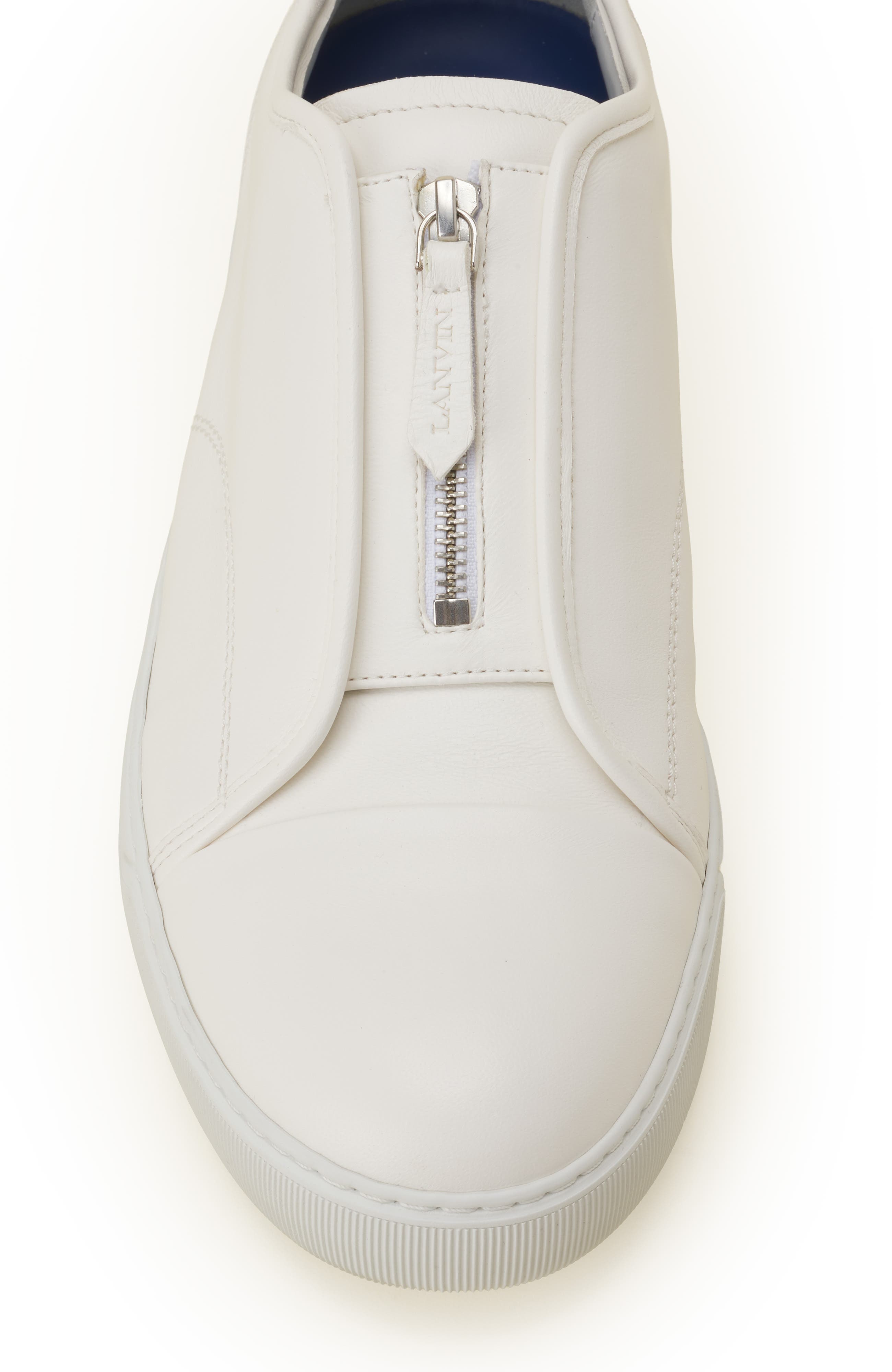 Dbb1 Zip Sneakers In Leather, Alternate, color, White