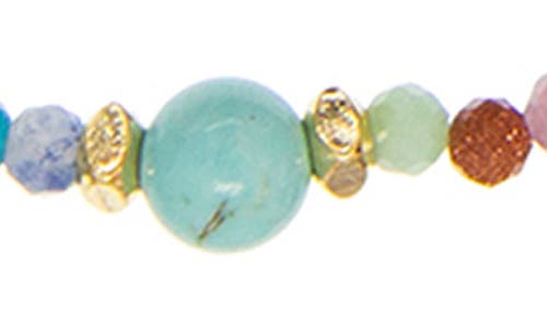 Marlyn Schiff Natural Stone Beaded Necklace In Multi