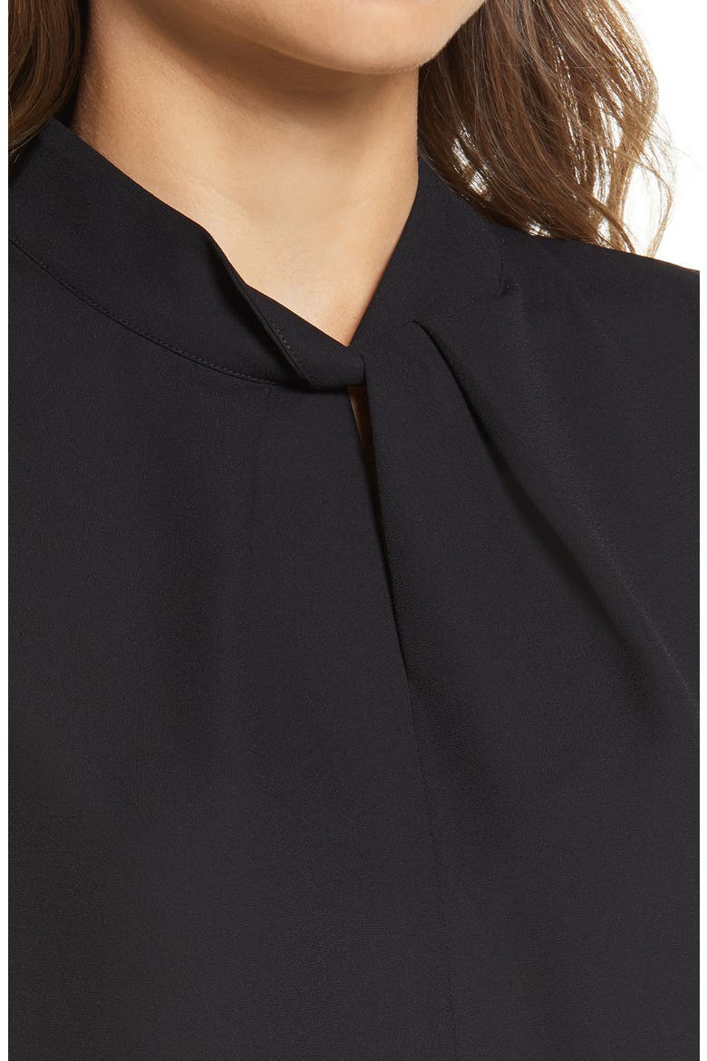 Twist Neck Sleeveless Top, Alternate, color, BLACK