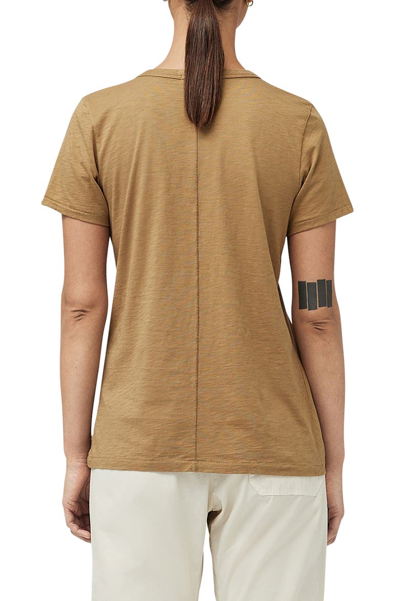The Vee Slub Cotton T-Shirt, Alternate, color, KHAKI