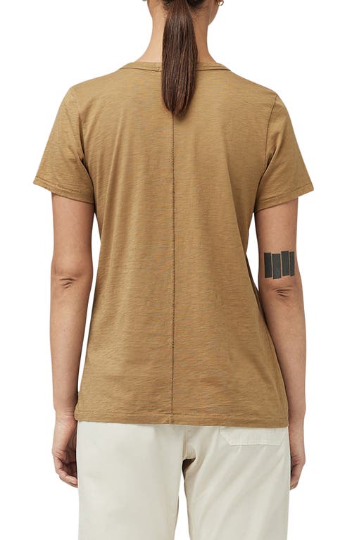 Rag & Bone The Slub V-neck Organic Pima Cotton T-shirt In Khaki