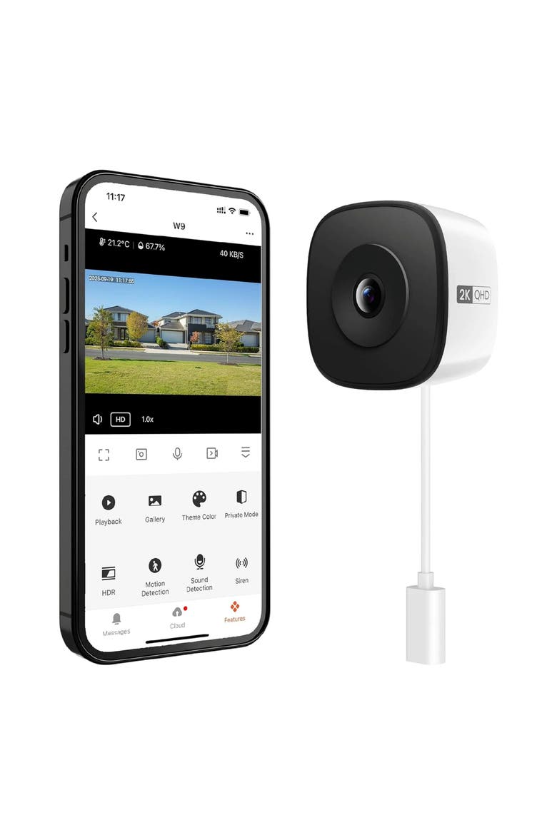 Security Camera, Main, color, White