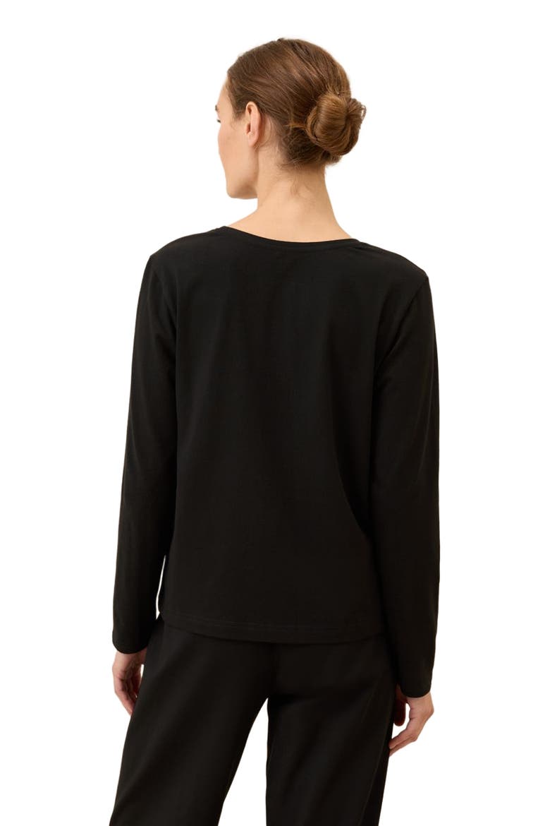 Organic Cotton Cool Stretch Relaxed Sleep Shirt, Alternate, color, Black