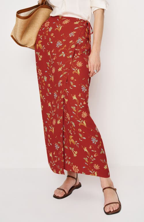 Reformation Opal Print Wrap Skirt In Multi