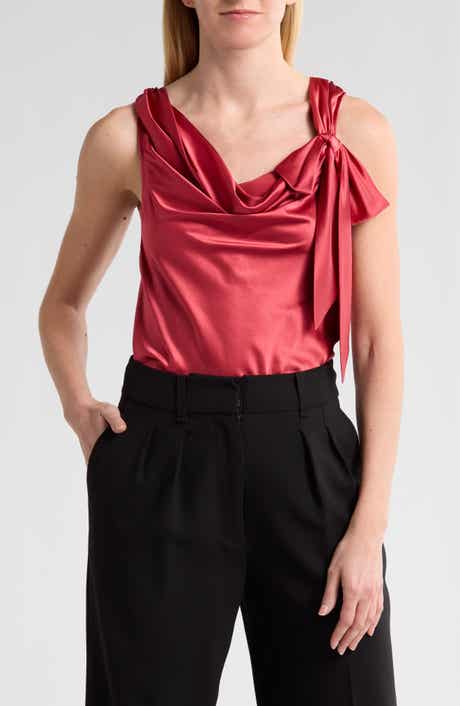Cinq à Sept Eloise Tie Neck Silk Tank