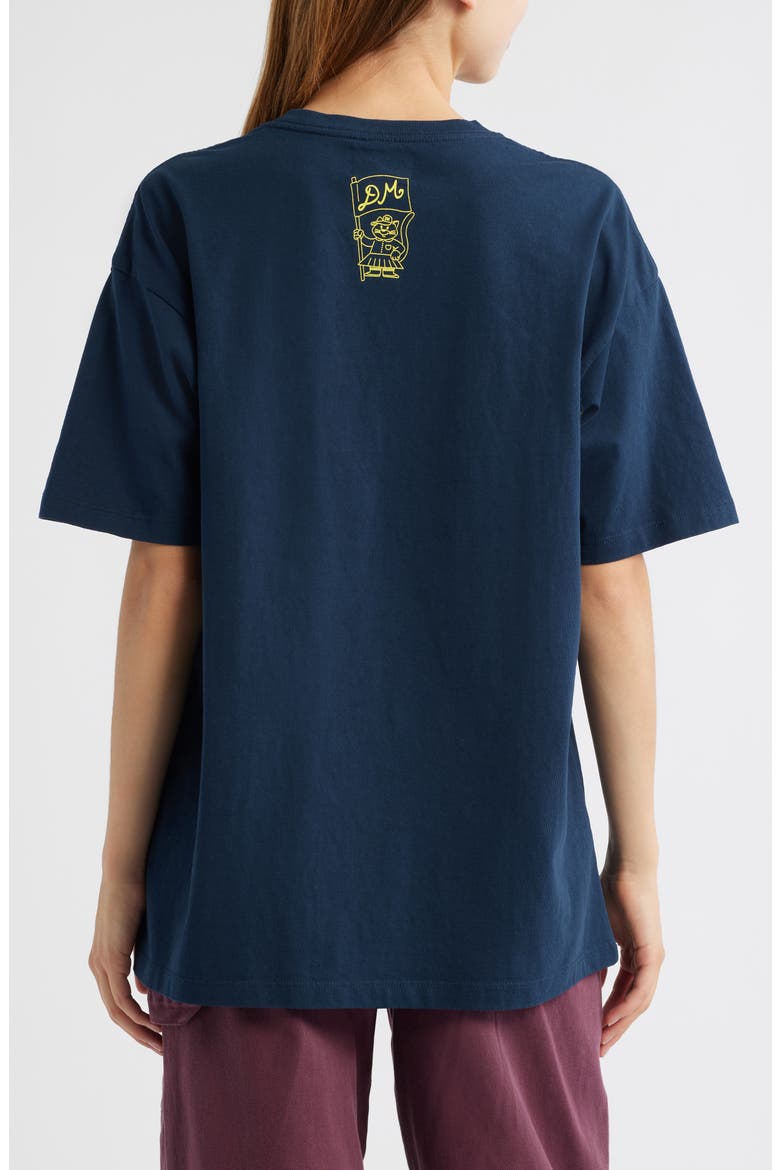 Collegiate Oversize Graphic T-Shirt, Alternate, color, NAVY
