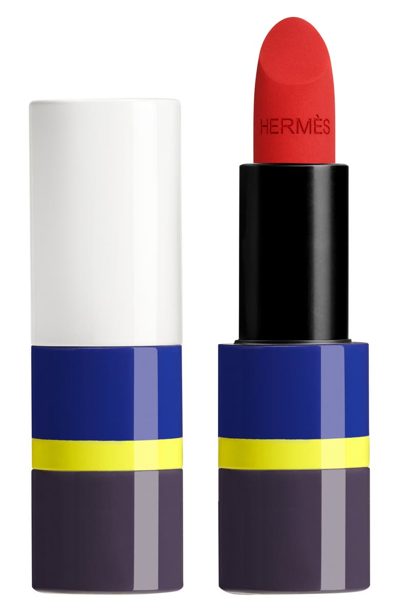 Hermès Rouge Hermès - Refillable Matte Lipstick in Rouge Cinetique, Main, color,