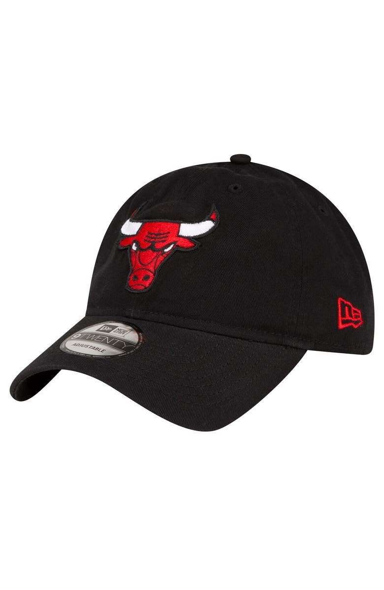 New Era Men's New Era Black Chicago Bulls Team 2.0 9TWENTY Adjustable Hat, Main, color,
