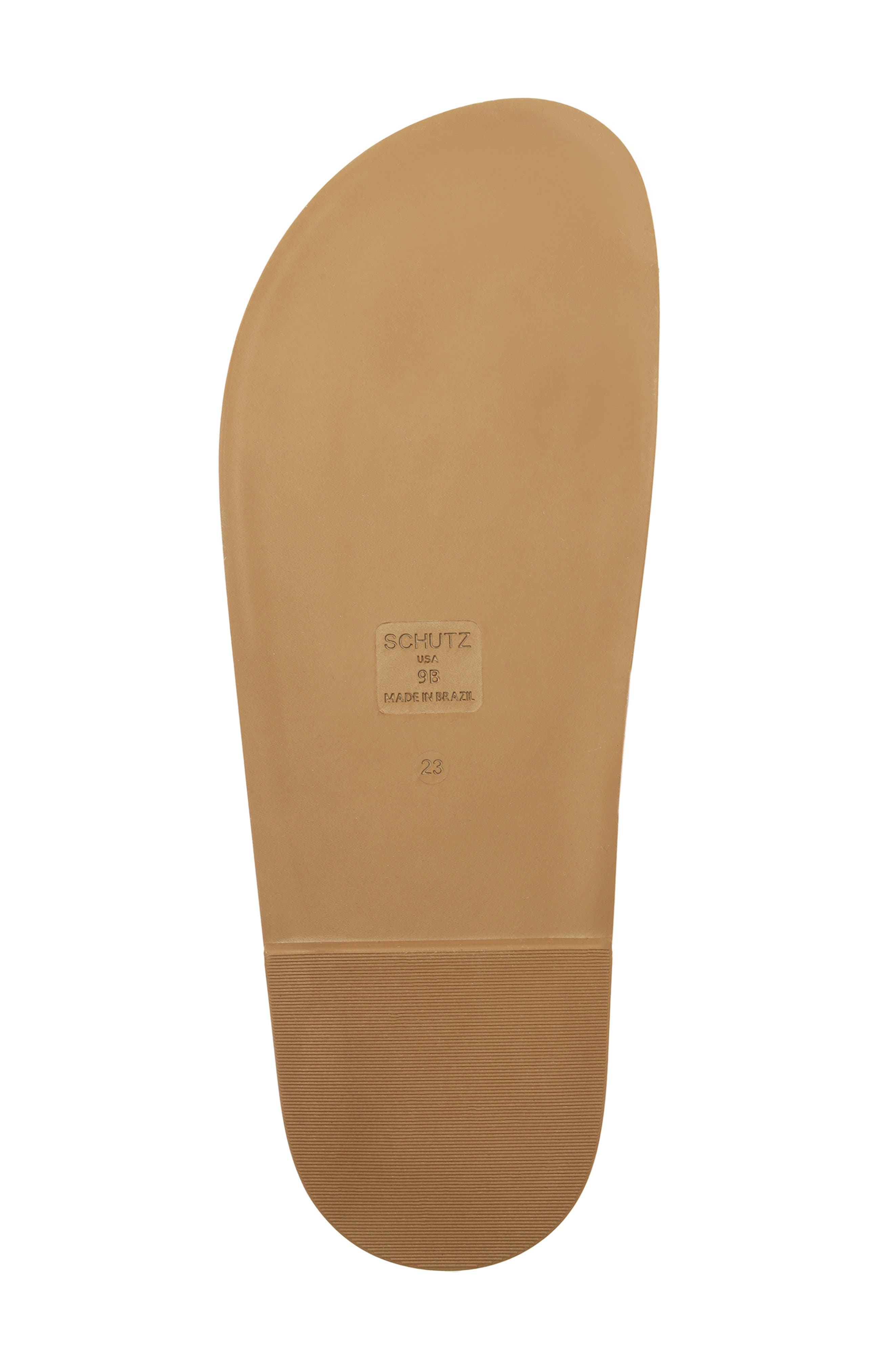 Schutz Olga Buckle Sporty Slide Sandal, Alternate, color, Sunset Ochre