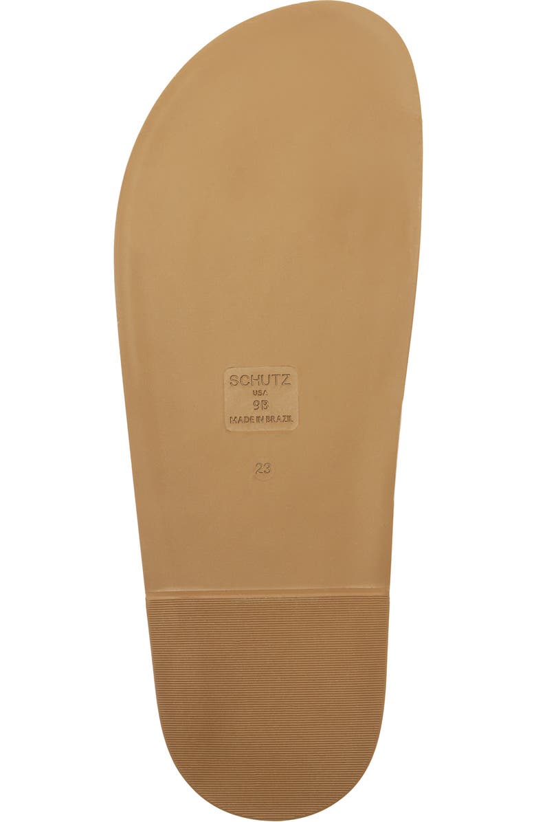 Schutz Olga Buckle Sporty Slide Sandal, Alternate, color, Sunset Ochre