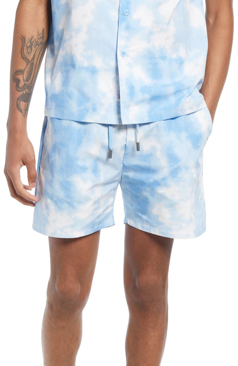 Native Youth Watercolor Shorts, Main, color,