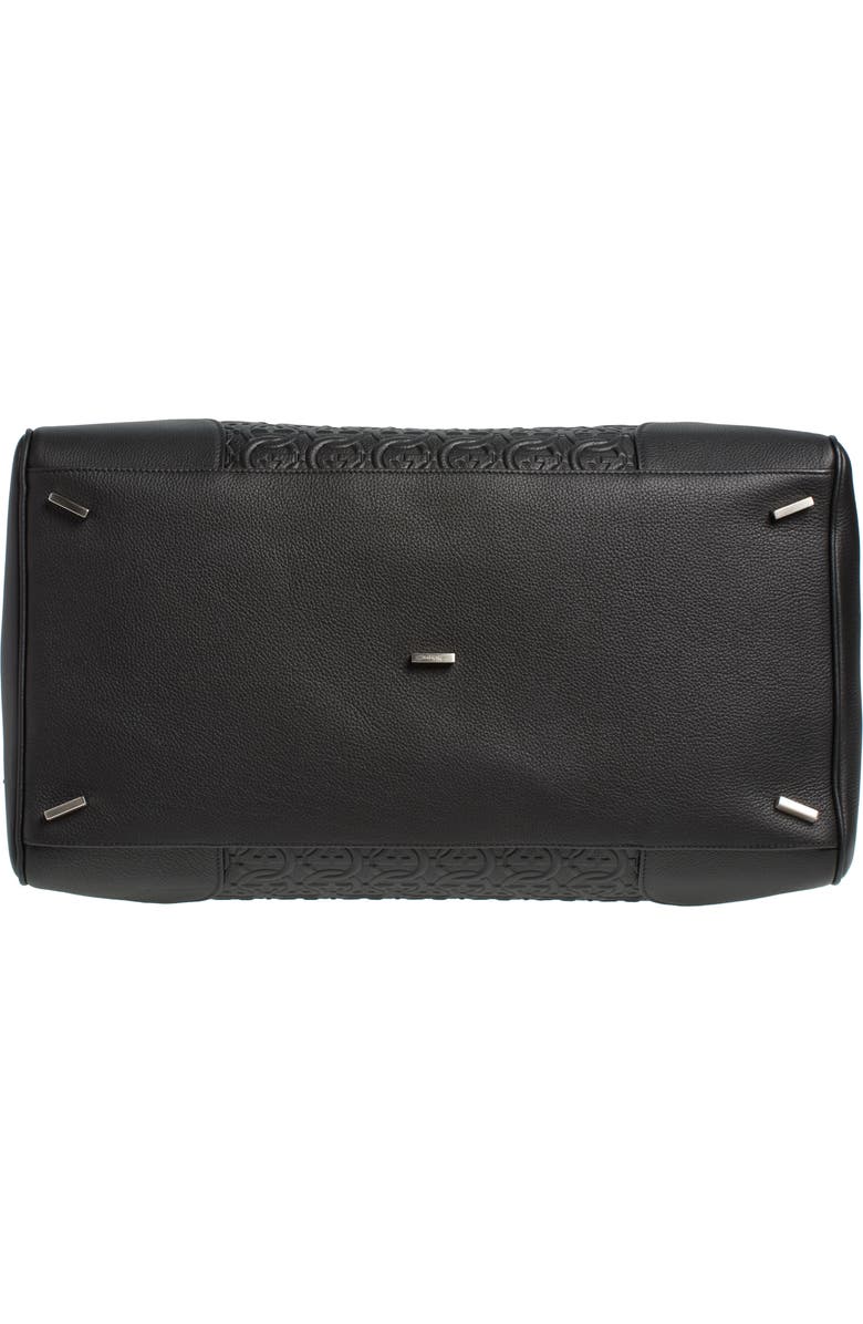 FERRAGAMO Gancini Embossed Leather Duffle Bag, Alternate, color,