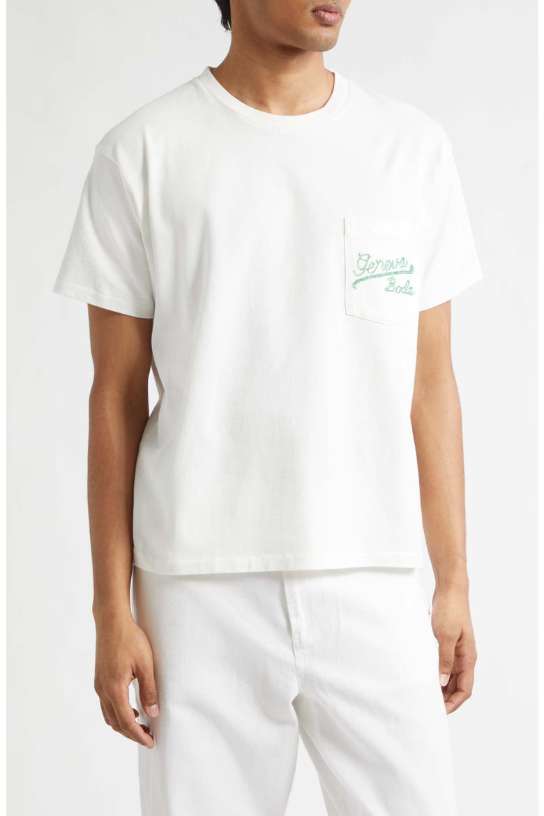 Beaded Geneva Pocket T-Shirt, Main, color, CREAM