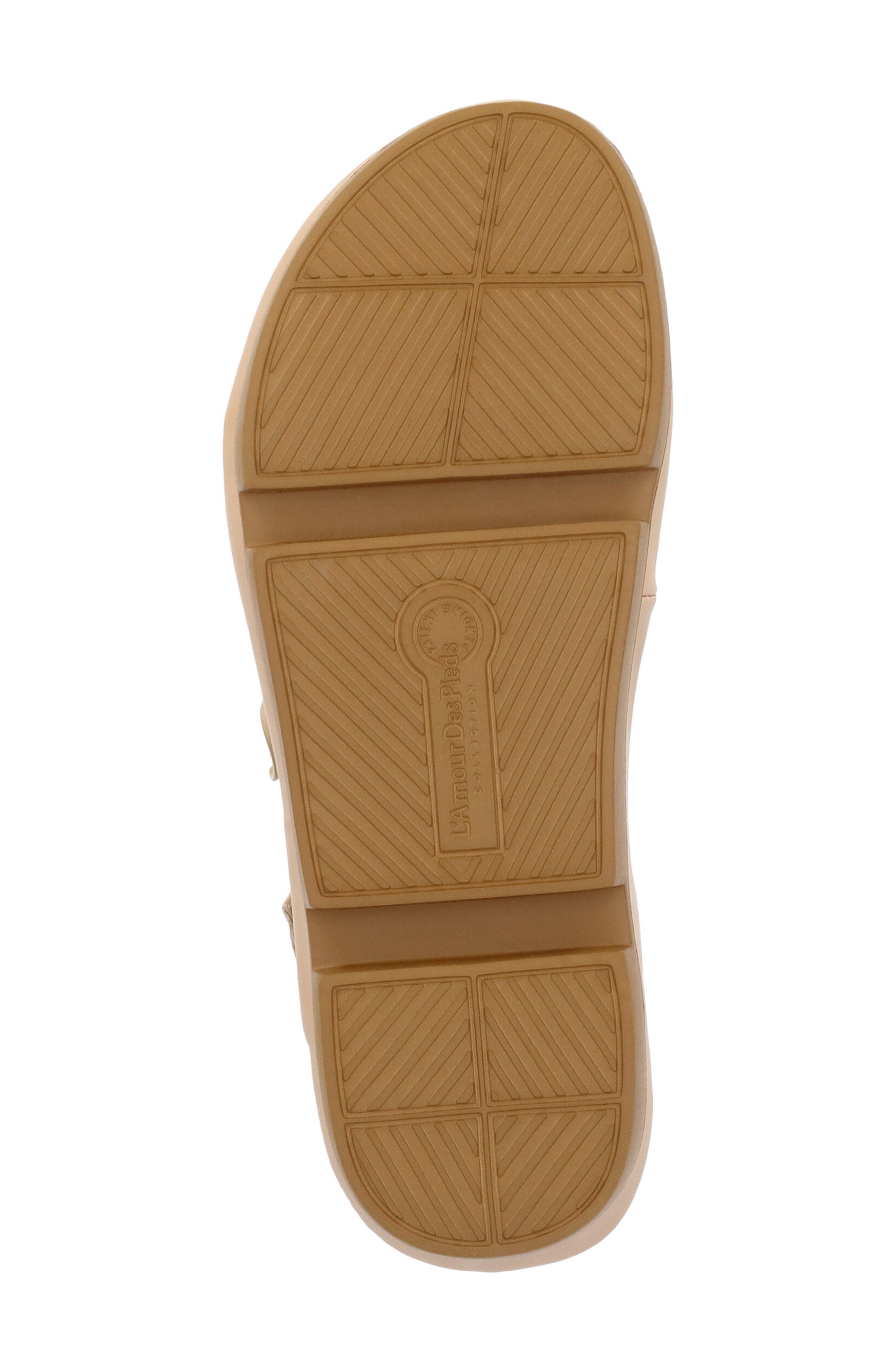 L'Amour des Pieds Vendala Ankle Strap Sandal, Alternate, color, Beige