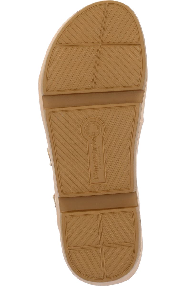 L'Amour des Pieds Vendala Ankle Strap Sandal, Alternate, color, Beige