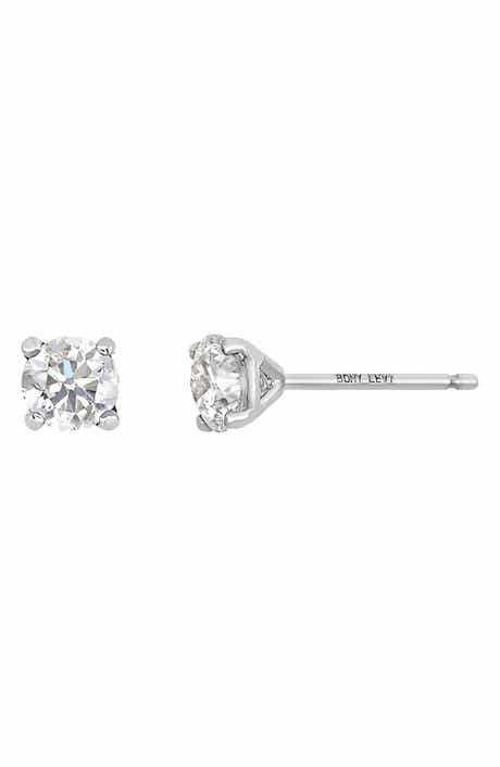 Bony Levy 14K Gold Prong Diamond Stud Earrings - 0.33 ctw.
