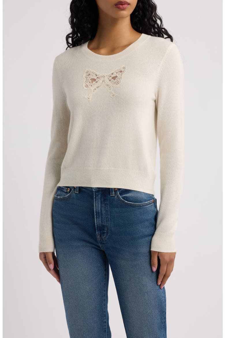 Mingley Wool and Cashmere Sweater, Main, color, COZY IVORY
