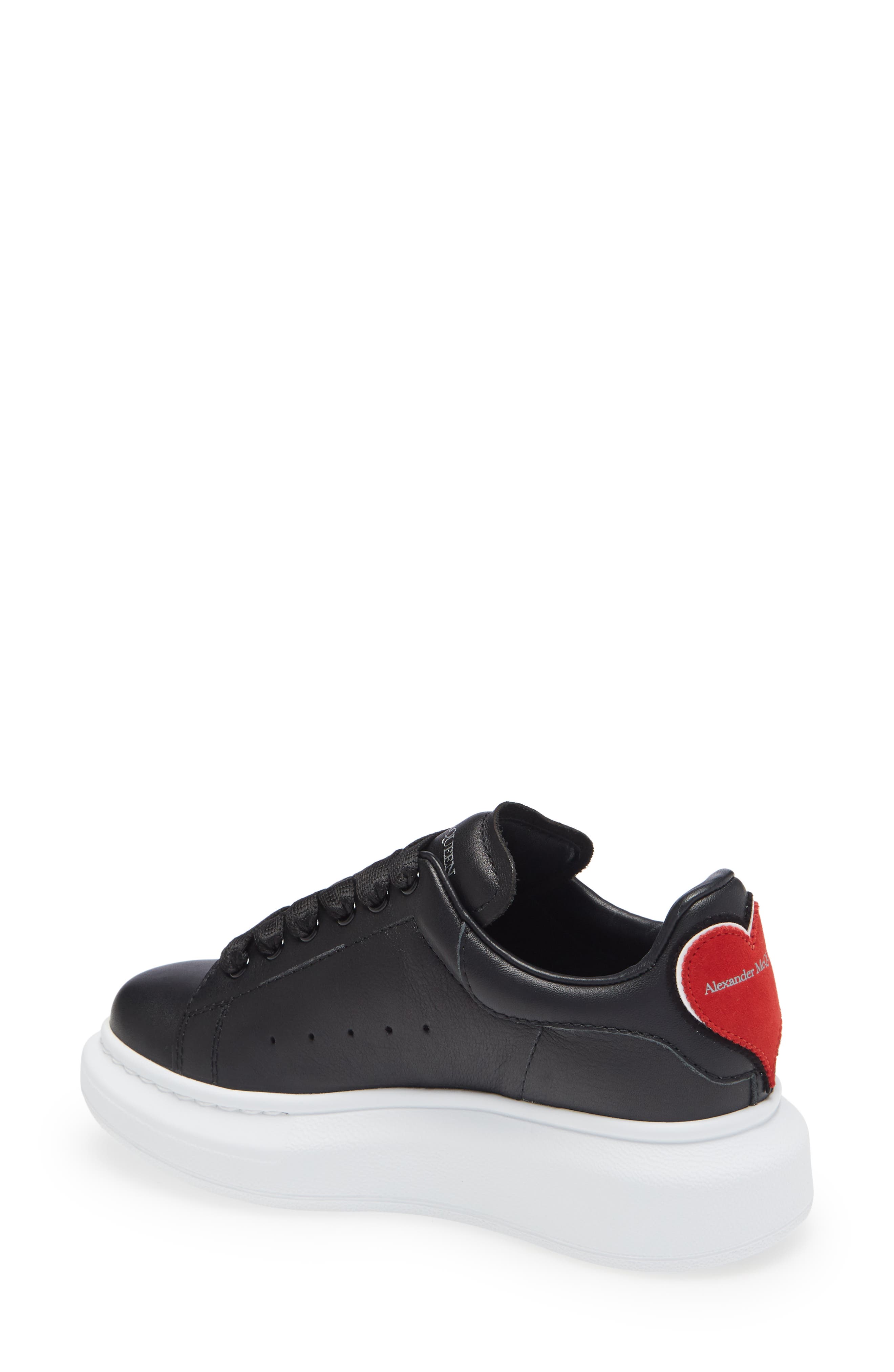McQueen Alexander McQueen Kids' Logo Heart Platform Sneaker, Alternate, color, 