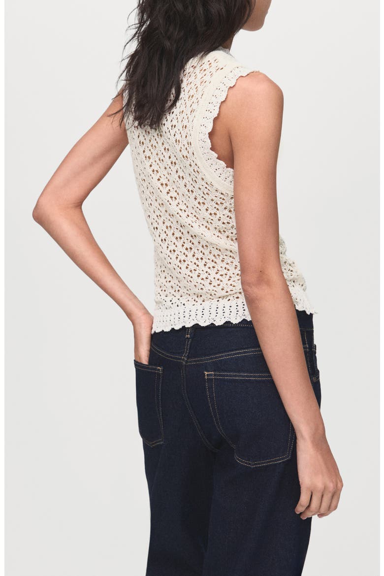 Open Stitch Sweater Tank, Alternate, color, ECRU