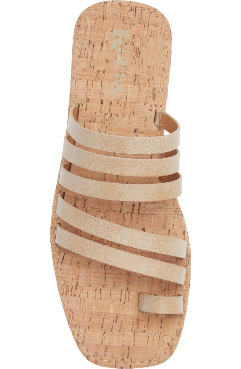 KORKS Marisol Flat Sandal, Alternate, color, Cream