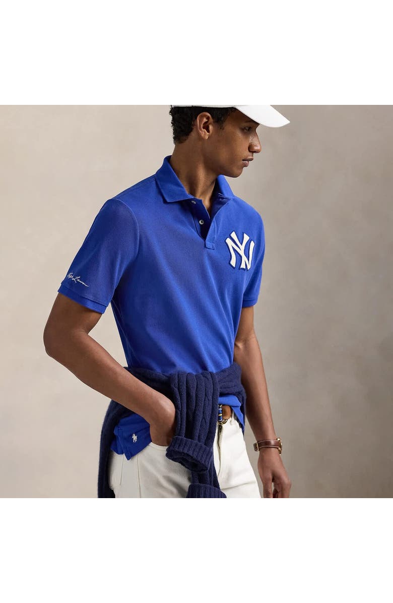 Polo Ralph Lauren Royal Yankees Polo Shirt, Alternate, color,