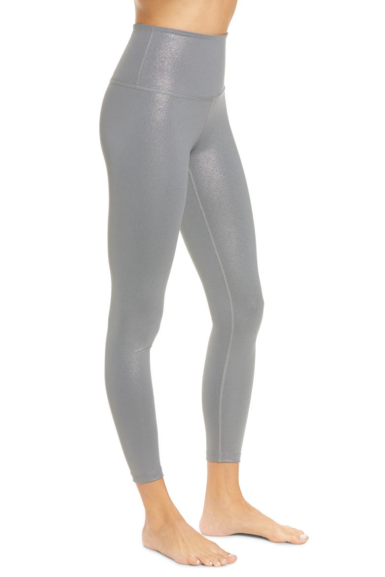 Twinkle High Waist 7/8 Leggings, Alternate, color, STONE GRAY GUNMETAL TWINKLE