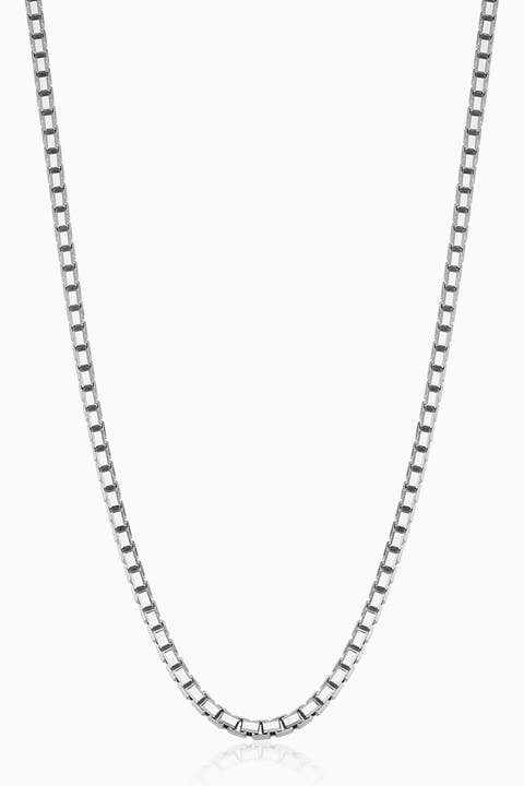 The Edge Box Link Chain in Sterling Silver