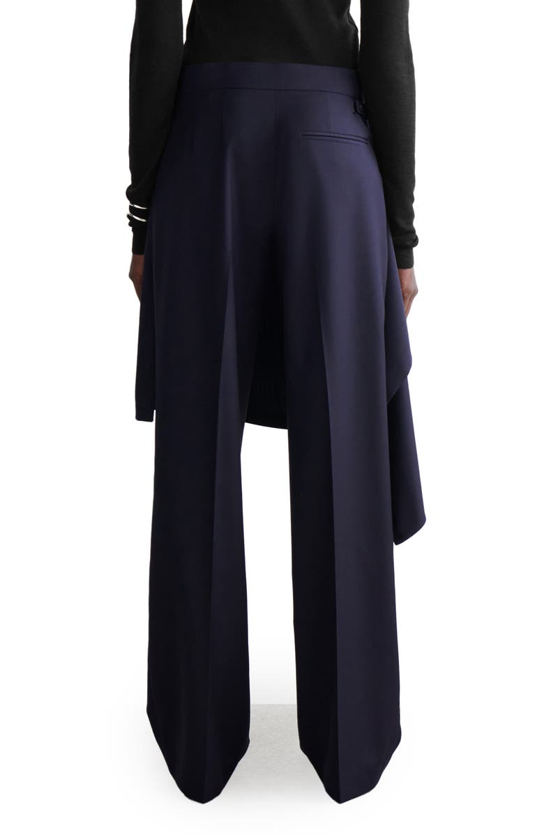 COS Ink Wool Skirt Pants, Alternate, color, Blue Dark