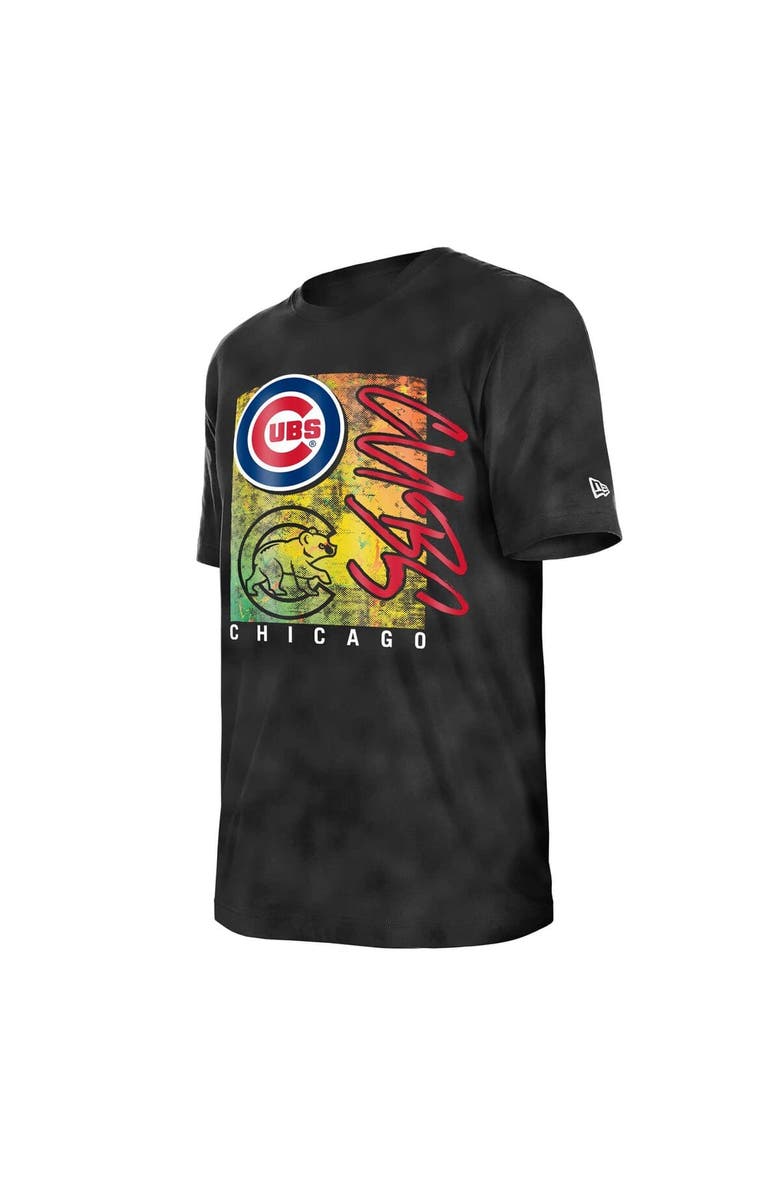 New Era Women's New Era Black Chicago Cubs Sport Classics Enzyme Wash Oversized T-Shirt, Alternate, color, Black