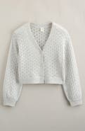 Treasure & Bond Kids' Pretty Pointelle Stitch Cardigan