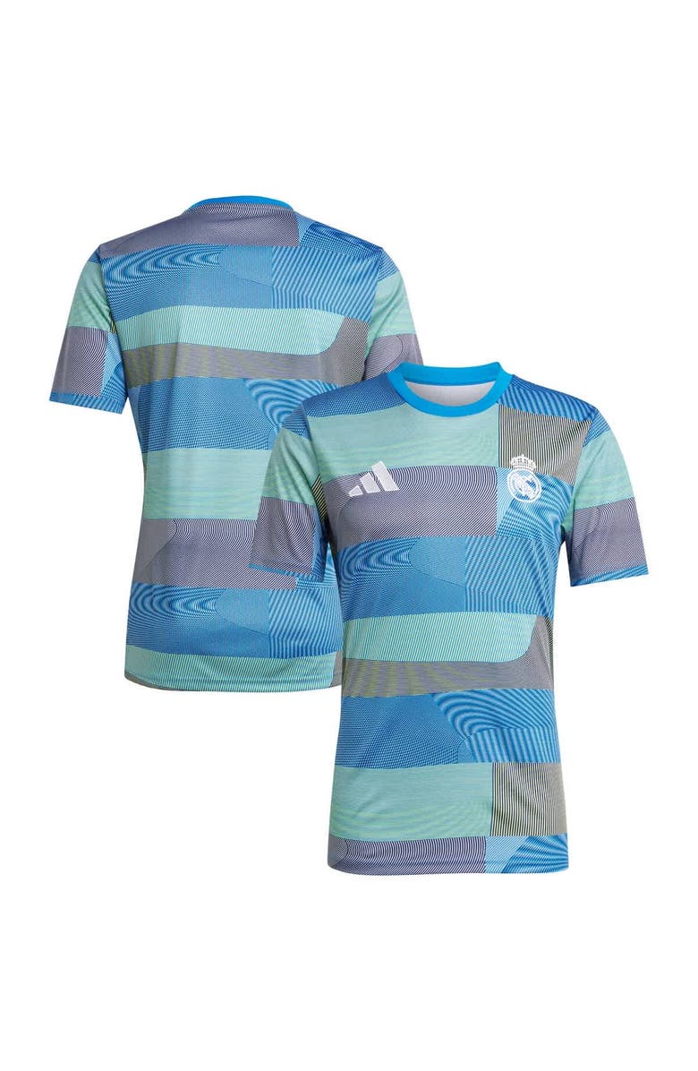 adidas Men's adidas Blue Real Madrid 2025/26 AEROREADY Pre-Match Top, Main, color, Blue
