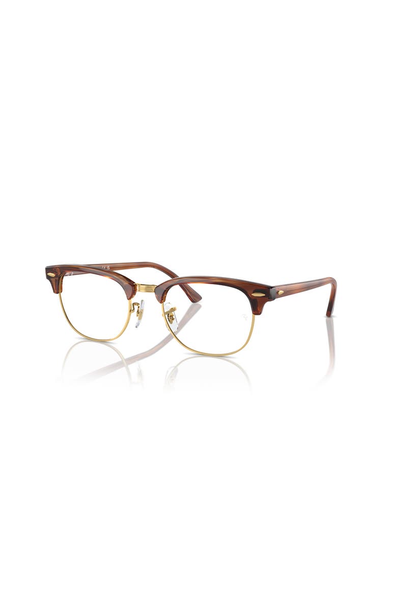 53mm Square optical glasses, Main, color, Tortoise