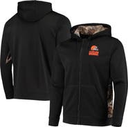 DUNBROOKE Men's Dunbrooke Black/Realtree Camo Cleveland Browns Decoy Tech Fleece Full-Zip Hoodie