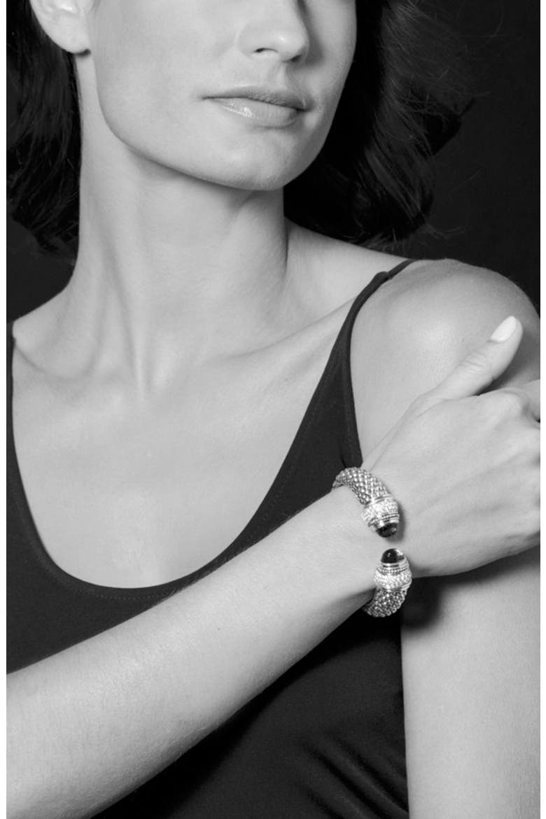 Rittenhouse Diamond & Semiprecious Stone Wrist Cuff, Alternate, color, BLACK